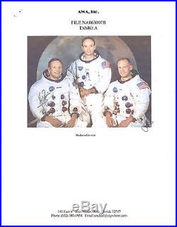 Neil Armstrong 8 x 10 Color Photo, NASA Apollo 11 Crew Signed with COA