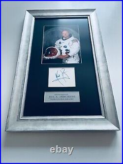 Neil Armstrong autograph original signed, with COA, framed