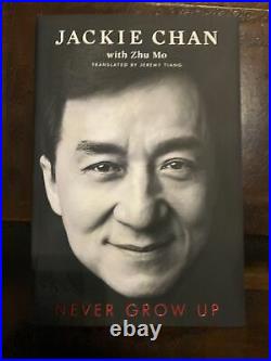 Never Grow Up SIGNED Jackie Chan 1st Limited Ed HBDJ with Slipcase NEW + COA