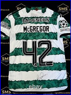 New Callum Mcgregor of Celtic Signed Shirt Autographed Jersey Display with COA