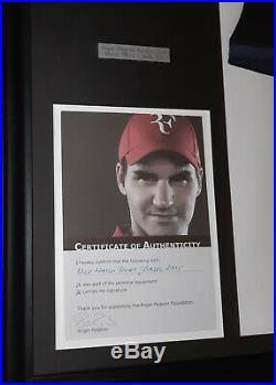 Nike Roger Federer MATCH WORN CUSTOM Polo RF Basel 2015 with Autograph and COA