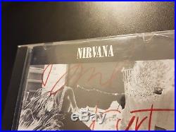 Nirvana Bleach Hand Signed By 3 With Coa Kurt Cobain Dave Krist Autographed