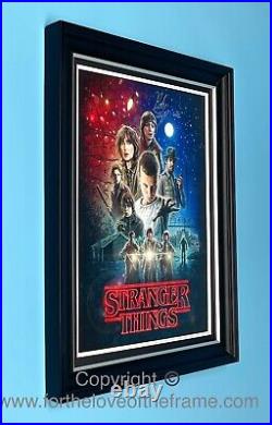 Noah Schnapp Signed Stranger Things Movie Poster Framed Autograph With Proof&COA