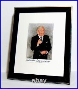 Norman wisdom signed postcard with COA mounted and ready to frame