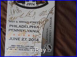 OVERSIZE NHL 2014 ROOKIE DRAFT TICKET All 30 1st ROUND AUTOGRAPHS with COA