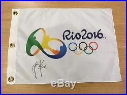 Olympics Rio 2016 Golf Flag 2016 Signed By Winner Justin Rose Comes With Coa