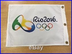 Olympics Rio 2016 Golf Flag 2016 Signed By Winner Justin Rose Comes With Coa