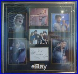 One Direction Hand Signed By All 5 Original Members Picture Display with COA
