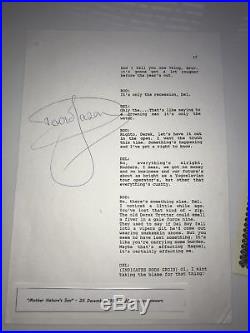 Only Fools And Horses Original Script Page Signed By David Jason With COA