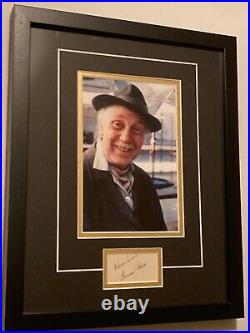 Only Fools & Horses LENNARD PEARCE hand signed framed display with COA