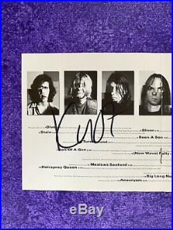 Original Authentic Nirvana CD Insert Kurt Cobain Signed Autograph With Coa