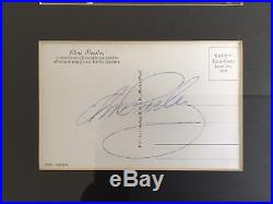 Original Elvis Presley Signed Postcard Framed Autograph with Frasers' COA