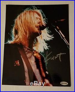 Original Kurt Cobain Nirvana Signed Authentic Autograph Photograph With Coa