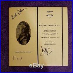 Original Kurt Cobain & Nirvana Signed Mozart Lp Authentic Autograph With Coa