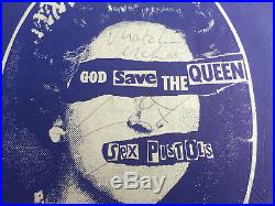 Original Signed Sex Pistols God Save The Queen Sid Vicious Autograph With Coa