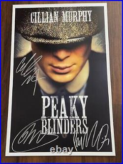 PEAKY BLINDERS POSTER 11x17 SIGNED & AUTHENTICATED with COA