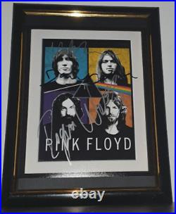 PINK FLOYD HAND SIGNED PHOTO WATERS GILMOUR WITH COA 8x10 AUTOGRAPHED PHOTO