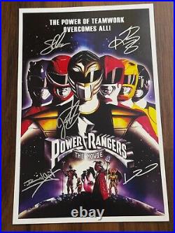 POWER RANGERS Signed Movie Poster 11x17 with COA Authentic Memorabilia