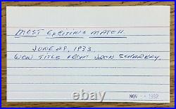 PRIMO CARRERA ORIGINAL SIGNED INDEX CARD (with COA)