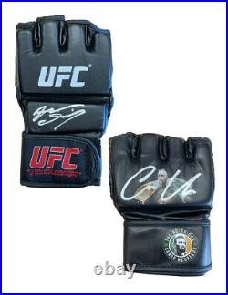 Pair of UFC Gloves Signed By Nate Diaz & Conor McGregor 100% Authentic With COA