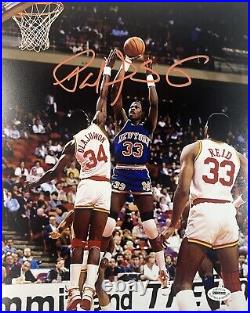 Patrick Aloysius Ewing Sr Signed Autographed 10x8 New York Knicks Photo with COA
