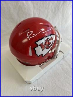 Patrick Lavon Mahomes Kansas City Chiefs Signed Autographed Mini Helmet WithCOA