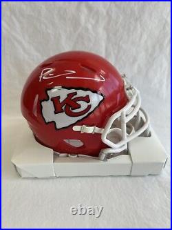 Patrick Lavon Mahomes Kansas City Chiefs Signed Autographed Mini Helmet WithCOA