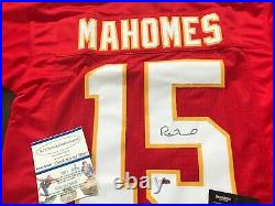 Patrick Mahomes Kansas City Chiefs Autographed Custom Jersey With COA