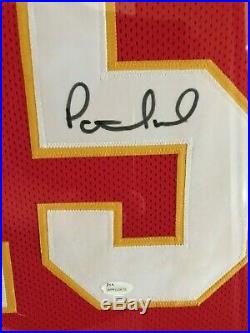 Patrick Mahomes Kansas City Chiefs Autographed Jersey Custom Framed with COA