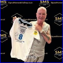 Paul Gascoigne of England Euro 96 Signed SHIRT Autograph Jersey with COA
