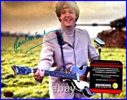 Paul McCartney Hand Signed (THE BEATLES) 8x10 in. Autograph with COA Certificate