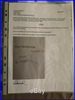 Paul McCartney signed Paintings book autograph Beatles 100% authentic with COA