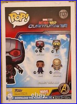 Paul Rudd signed Ant-Man Funko Pop 1137 with AFTAL COA