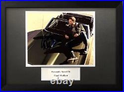 Paul Walker Signed Photo Display With COA The Fast And Furious