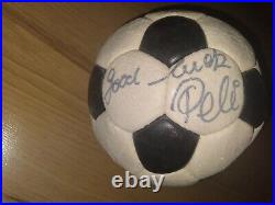 Pele signed autographed soccer ball With COA. Good Luck! Pele