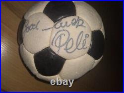 Pele signed autographed soccer ball With COA. Good Luck! Pele