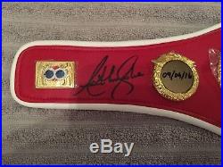 Personally Signed Anthony Joshua Ibf Mini Belt Ltd Edition With Full Coa/photos