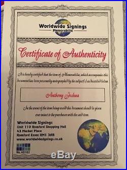 Personally Signed Anthony Joshua Ibf Mini Belt Ltd Edition With Full Coa/photos
