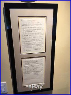 Pete Pistol Pete Maravich Signed Letter With James Spence COA