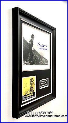 Peter Fonda Hand Signed Easy Rider Photo in Handmade Wooden Display with COA
