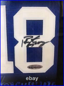 Peyton Manning Signed Autographed Uda Jersey Number Display With Coa Colts