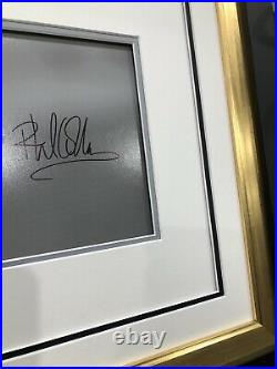 Phil Collins personally signed with COA