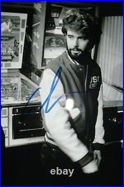 Photo signed by GEORGE LUCAS, with COA, 8x10