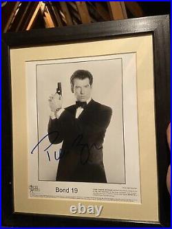 Pierce Brosnan Autograph James Bond 8 X 10 Photograph with COA