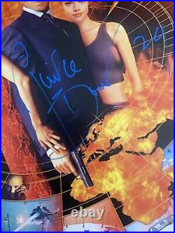 Pierce Brosnan Signed James Bond Poster With Photo Proof & COA