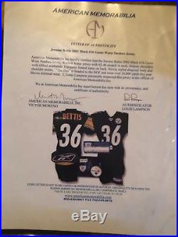 Pittsburgh Steelers game worn autographed jerseys with COA