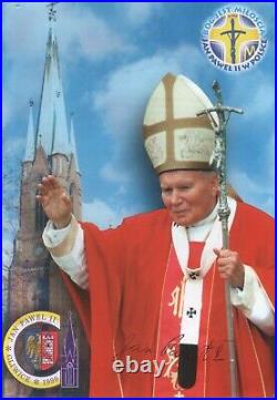 Pope John Paul II Signed 2 Invitations With Dziwisz Coa And Vatican Envelope