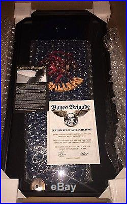 Powell Peralta Autographed Steve Caballero blem deck in a shadow box with COA