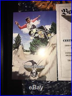 Powell Peralta Autographed Steve Caballero blem deck in a shadow box with COA