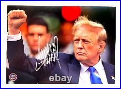 President DONALD TRUMP Signed 7x5 Photo Original Authentic Autograph with COA